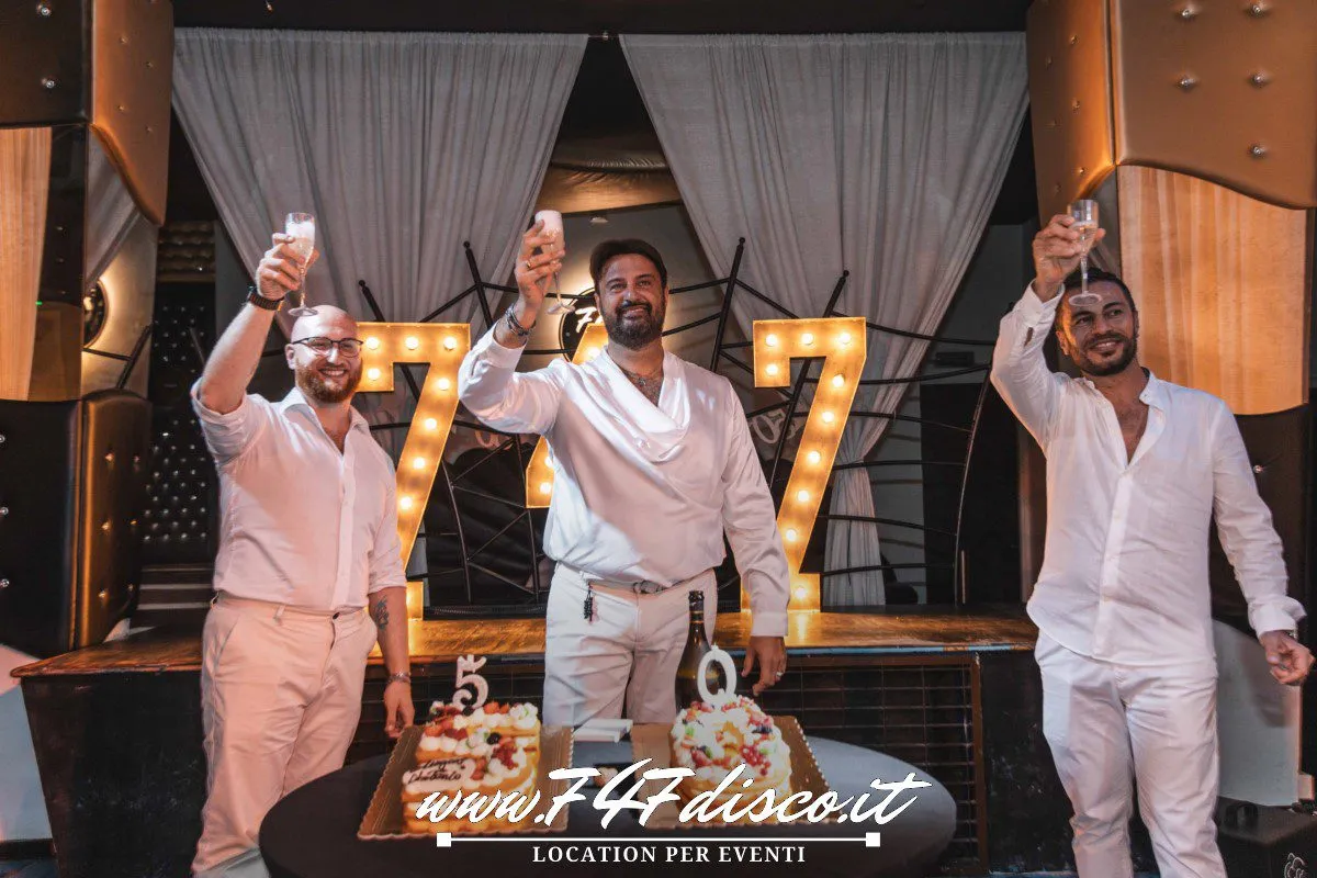 Festa 50 anni Antonio Roma al 747 Disco